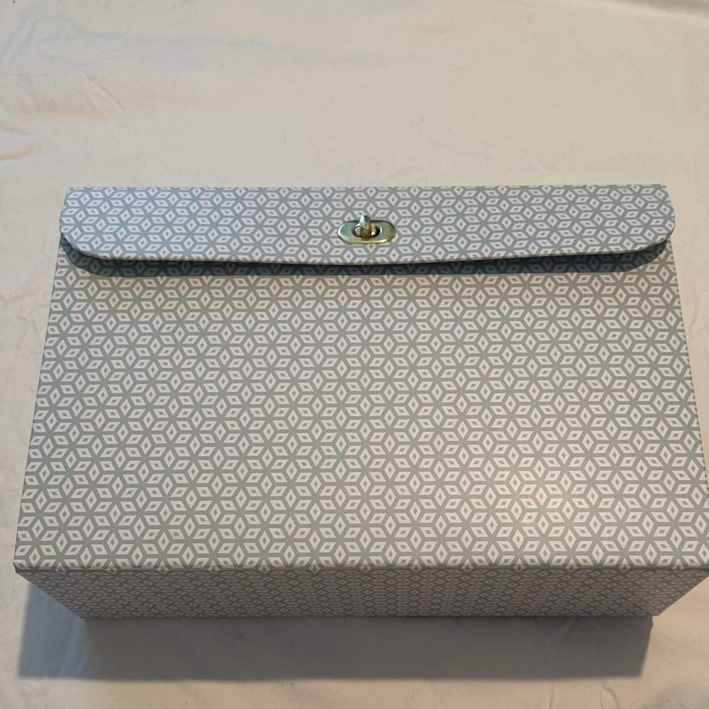 Geometric Patterned Storage Box